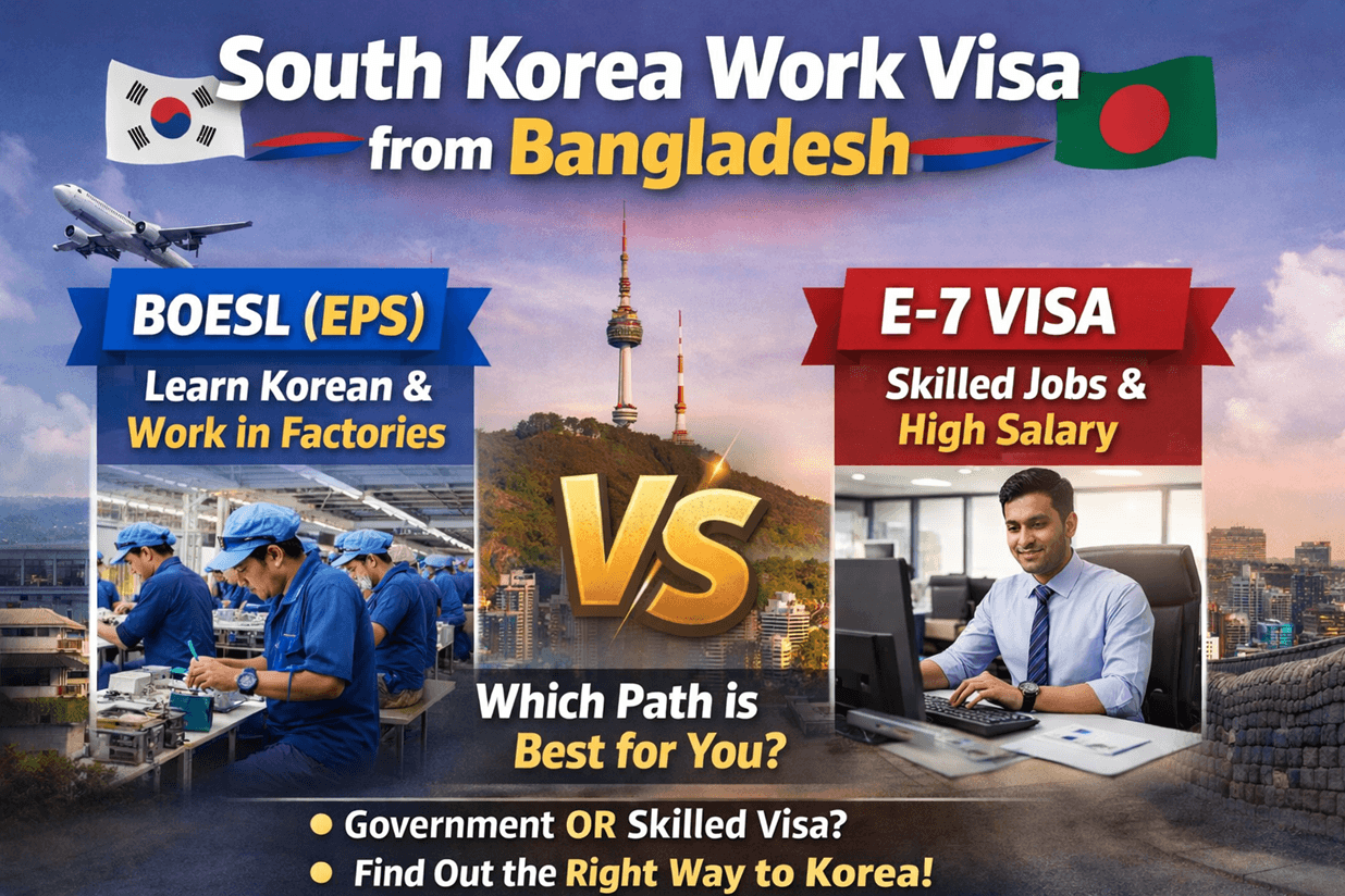 South Korea Work Visa from Bangladesh